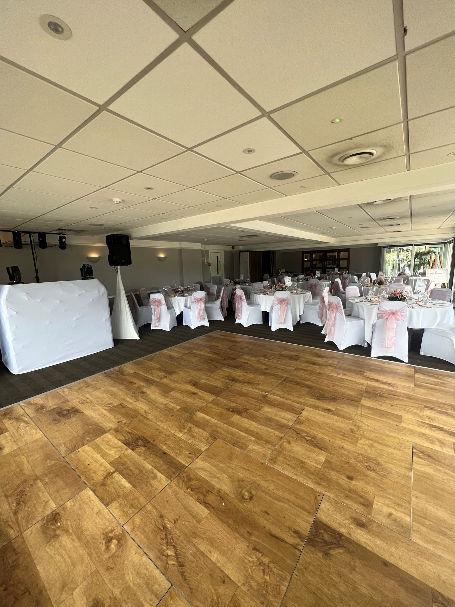 party venue in woking with dance floor and DJ booth